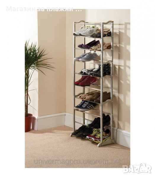 ЕТАЖЕРКА ЗА ОБУВКИ 10 РАФТА, ЗА 30 ЧИФТА ОБУВКИ - код 1495, снимка 1