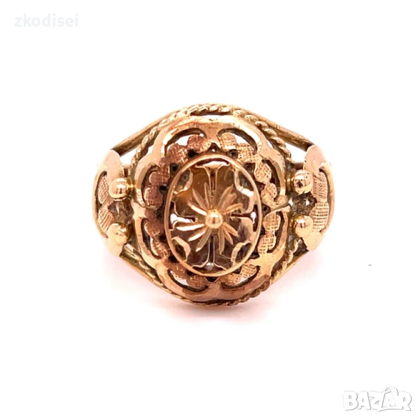 Златен дамски пръстен 5,43гр. 14кр. проба:585 размер:59 модел:33094-5, снимка 1