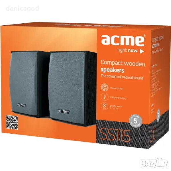 Тонколони 2.0 Acme SS115, 5W , снимка 1