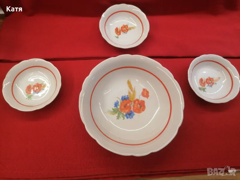 Порцеланов сет от 4 купи , снимка 1