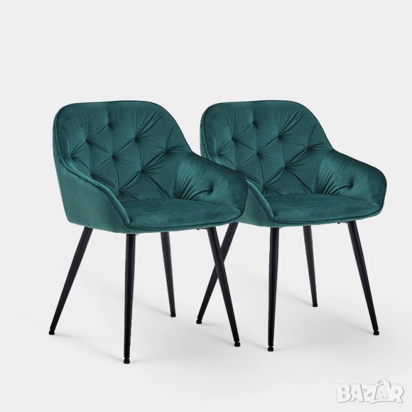 Висококачествени трапезни столове тип кресло C-U-DC-0085GR, снимка 1