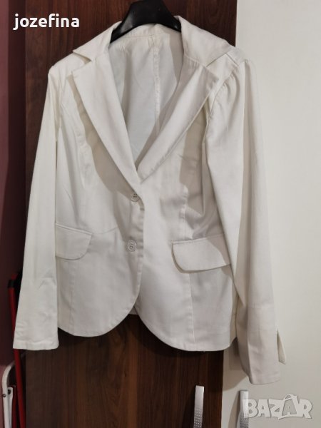Елегантно бяло сако, снимка 1