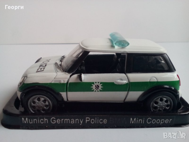 Количка макет умален модел автомобил мащаб 1/43 Mini Мини серия полицейски 1:43 без списание, снимка 1