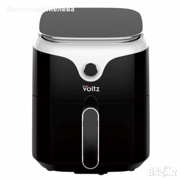 Фритюрник AirFryer Voltz, 1400W, 3.5л., Горещ въздух, Таймер, до 200°С, Дигитален, подвижна скара, снимка 1