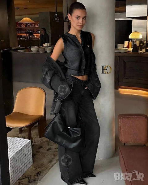 дамски комплект деним louis vuitton , снимка 1