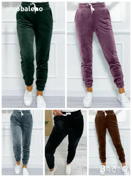 Дамски есенно-зимен ежедневен панталон с еластична талия, 5цвята , снимка 1