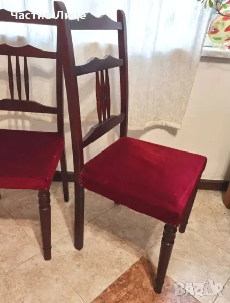 Два Разкошни Винтидж Стола от Много Твърдо Дърво Стол Столове, снимка 1