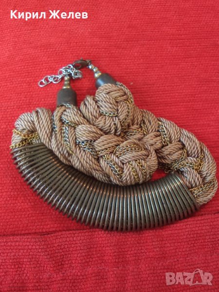 ЕФЕКТНО АРТ - КОЛИЕ с МЕТАЛНА ПЛЕТКА 72541, снимка 1