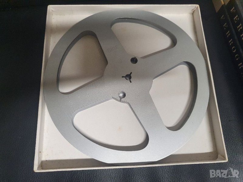 21см алуминиева магнетофонна ролка Emitape. Много добро състояние на шпулата. С кутия. Имам няколко., снимка 1