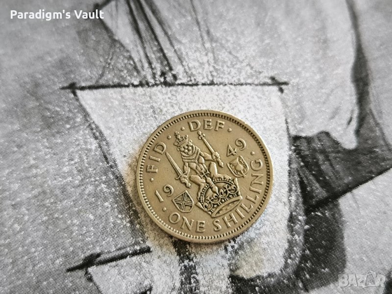 Монета - Великобритания - 1 шилинг | 1949г., снимка 1
