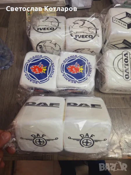 Бели големи зарчета волво скания рано даф ивеко , снимка 1