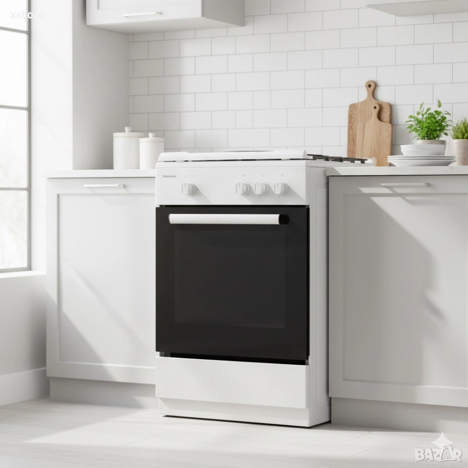 Газова печка Taurus CIG3FWHMG – 3 горелки, газова фурна 43 л, 9850 W, с дефект, снимка 1