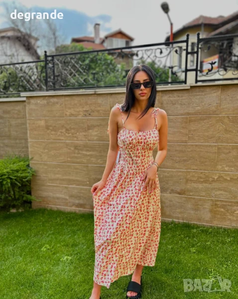 Дълга рокля на цветя, снимка 1