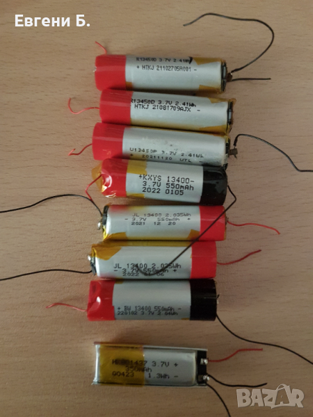 LiPo battery 13400/550mAh 13450/650mAh литиево полимерни батерии, снимка 1