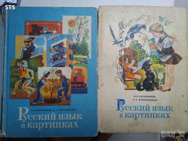 2 книги: Руски буквар, Русский язык в картинках 5 лв бр., снимка 1