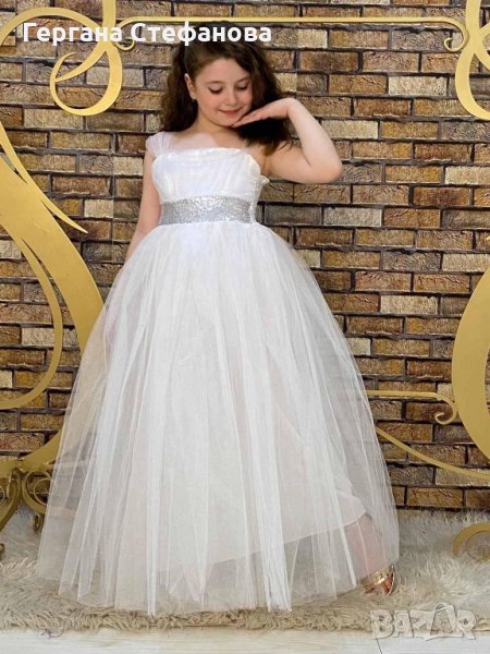 Празнична рокля  Размери -4г.6г.8г.10г.12г. Цена -55 лв, снимка 1