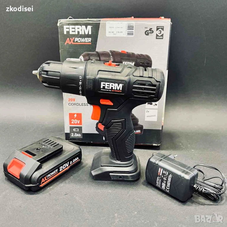 Акумулаторен винтоверт FERM CDM1191, снимка 1