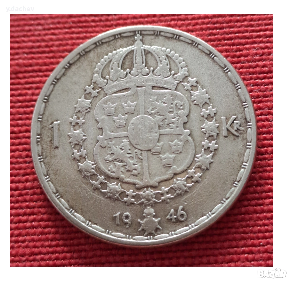 1 крона Швеция, снимка 1