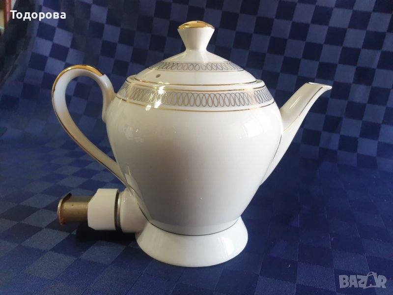 Порцеланова електрическа немска кана,чайник, снимка 1