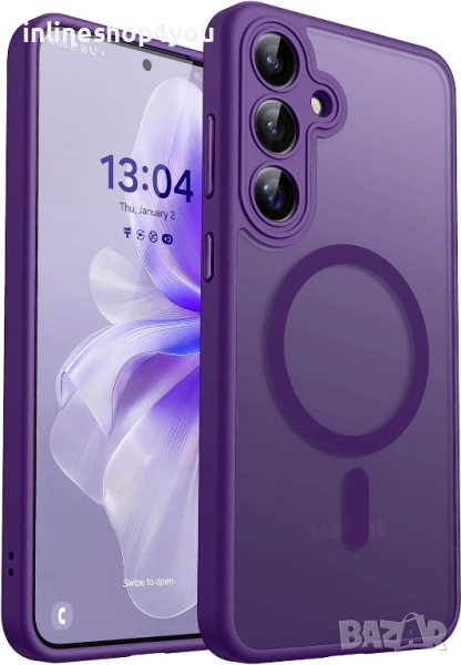 Матов MAGSAFE Кейс за Samsung Galaxy S24+ Plus , снимка 1