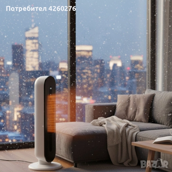 Hotvex Tower Heater – Вертикалният отоплител, който стопля дома ти за минути., снимка 1
