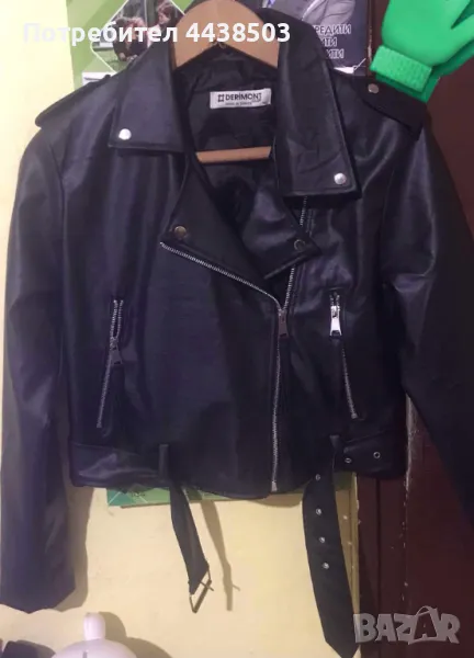 Чисто ново Дамско кожено яке размер м, снимка 1