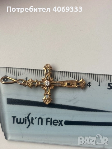 Красив златен кръст 1.52гр 14к, снимка 9 - Колиета, медальони, синджири - 51735331