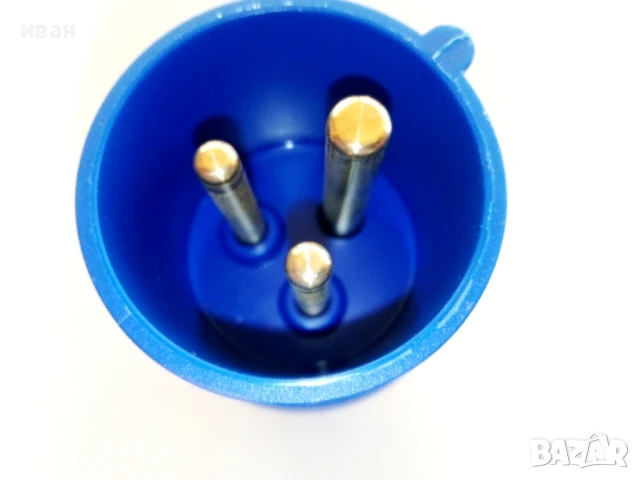 Комплект евро монофазен щепсел и подвижен контакт 16А нови, снимка 4 - Други машини и части - 50928554