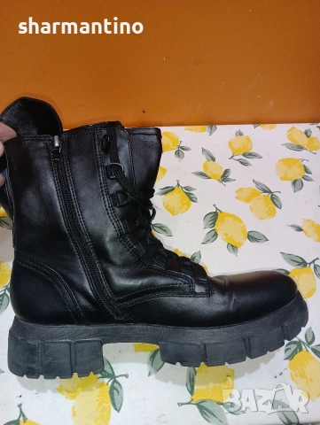 Esprit кожени боти N 41 с цип, снимка 6 - Дамски боти - 53446561