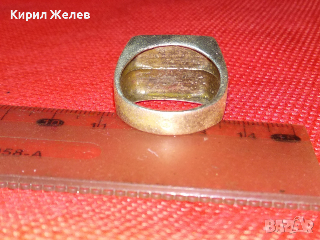 ВЕЛИКОЛЕПЕН ХУДОЖЕСТВЕНО ОРНАМЕНТИРАН МАСИВЕН СРЕБЪРЕН ПРЪСТЕН СРЕБРО 925 РЪЧНА АРТ ИЗРАБОТКА 43763, снимка 11 - Пръстени - 44613103