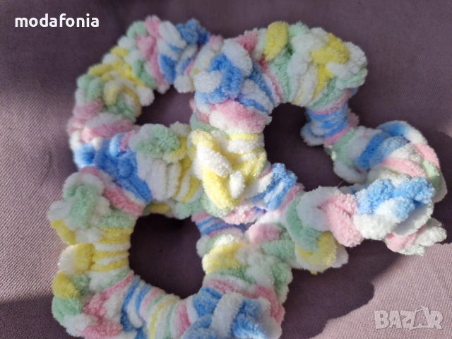 Ръчно изработена чанта CANDY и скрънчи, снимка 12 - Чанти - 51707492