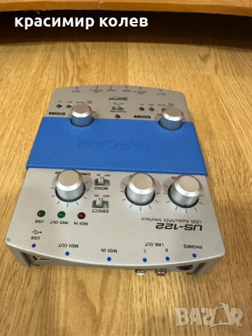 класически USB аудио и MIDI интерфейс "TASCAM US-122" , снимка 5 - Ресийвъри, усилватели, смесителни пултове - 53452826