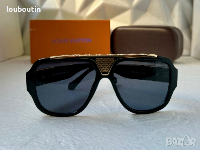 Louis Vuitton висок клас 1:1 мъжки слънчеви очила, снимка 3 - Слънчеви и диоптрични очила - 44827608