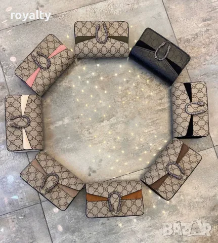 Gucci Нова Дамска Кожена Чанта Различни Цветове 