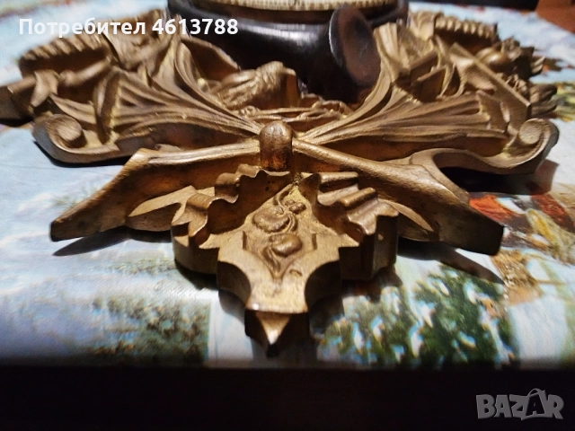 Голям чугунен часовник, снимка 3 - Антикварни и старинни предмети - 52003740