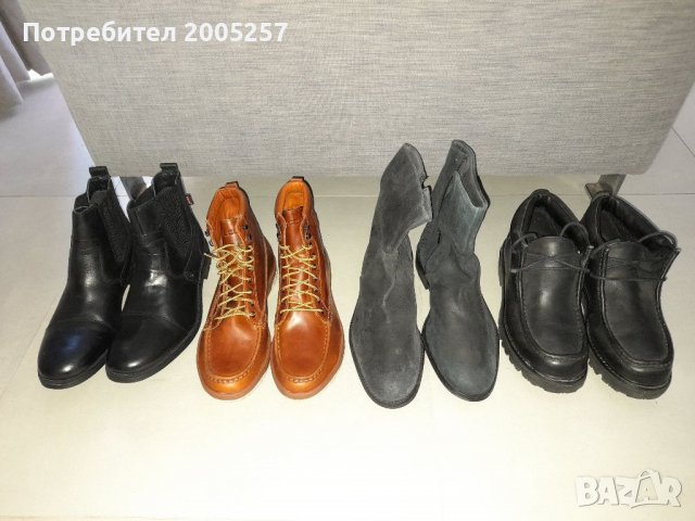 Мъжки кожени зимни обувки размер 43 DIESEL,TIMBERLAND, LEVI'S 