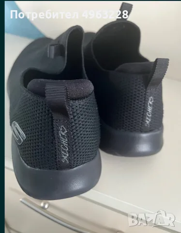 Черни дамски обувки Skechers – Wide Fit, снимка 3 - Дамски ежедневни обувки - 56314359