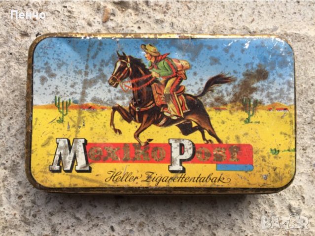 стара метална табакера, кутия за тютюн /цигари/ - GERMANY , снимка 1 - Антикварни и старинни предмети - 38654008