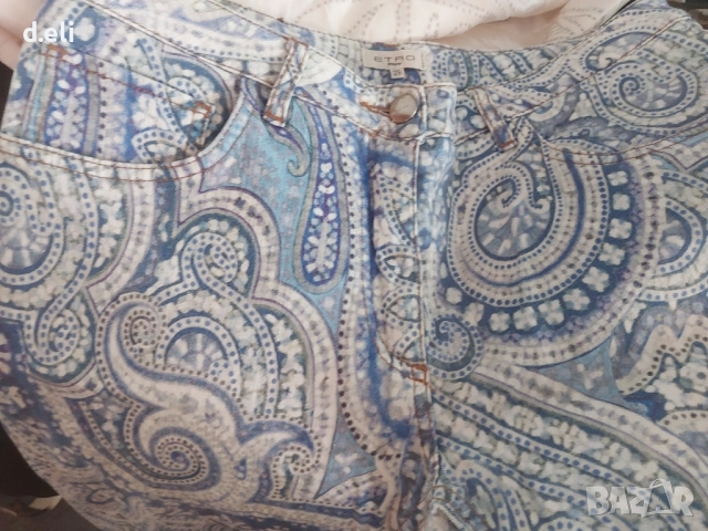 ETRO Original Size 29 Памук Страхотен панталон, снимка 8 - Панталони - 51615945