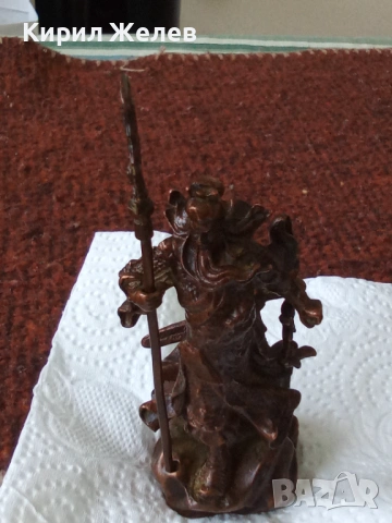 Бронзова статуетка на Гуан ю китайски бог 50503, снимка 8 - Колекции - 53754557