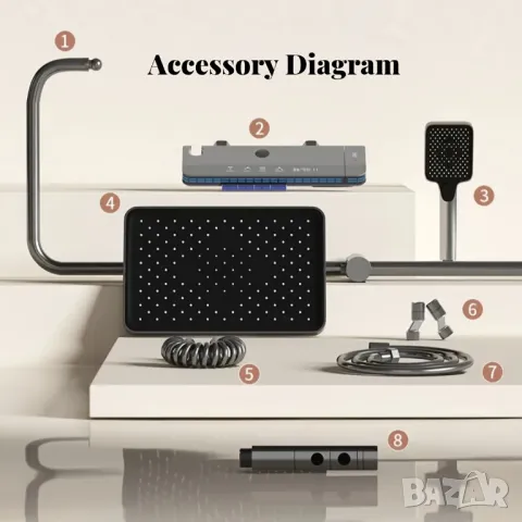 🌟 Най-луксозната и красива душ система със звезден ефект! 🌟, снимка 2 - Душове - 50094574