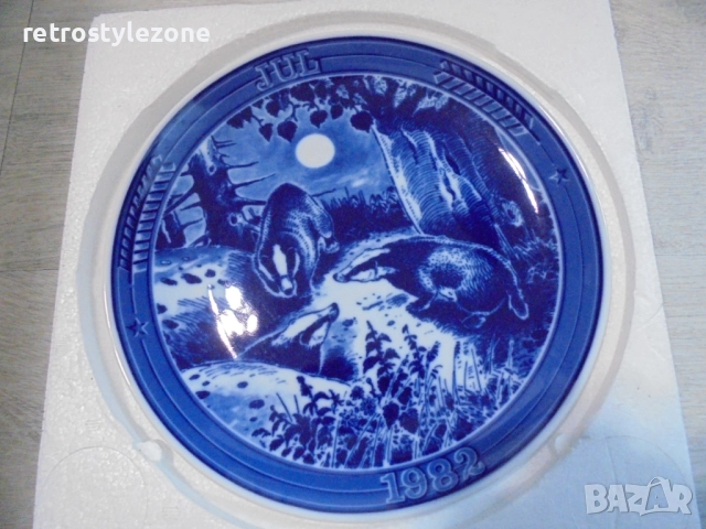№ 8326 Стара колекционна порцеланова чиния JUL 1982 , снимка 5 - Други ценни предмети - 52108642