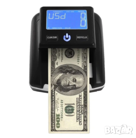 Дигитален детектор за банкноти с UV защита – EUR / USD + зарядно за батерия, снимка 3 - Друга електроника - 53490406