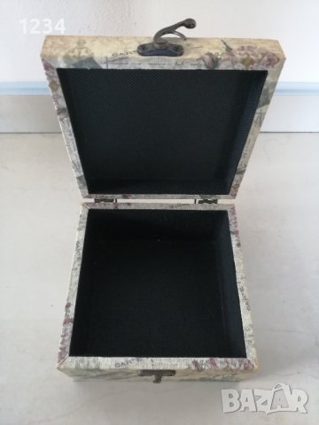 Дървена кутия 14 х 14 h 8.5 см. , снимка 5 - Други стоки за дома - 40769879