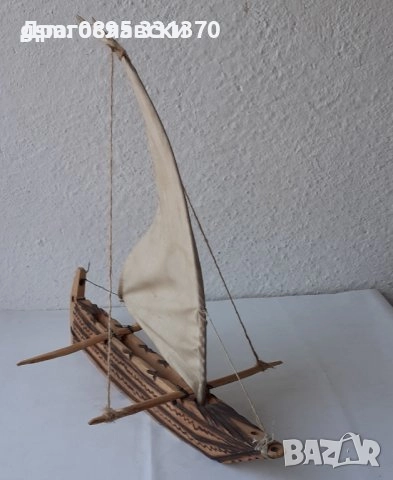 Морска декорация: стойка за бутилка, лодка стар кръстоносен кораб яхта платна макет дърво, снимка 13 - Други ценни предмети - 28872455