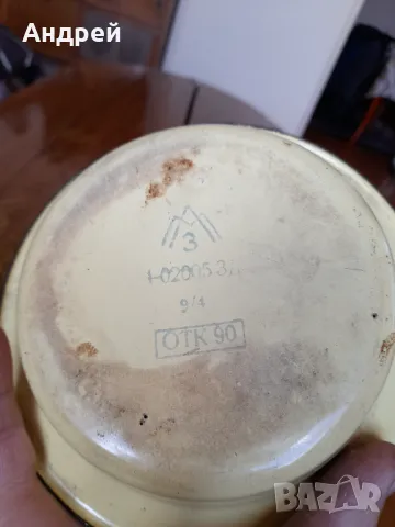 Стара емайлирана паница #14, снимка 6 - Други ценни предмети - 49845276