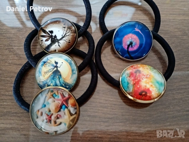 Ластични за коса и скрънчета, снимка 7 - Аксесоари за коса - 53304820