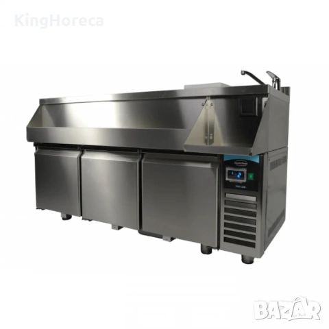 Хладилен плот - три врати, 280 литра, снимка 6 - Обзавеждане на кухня - 53229135