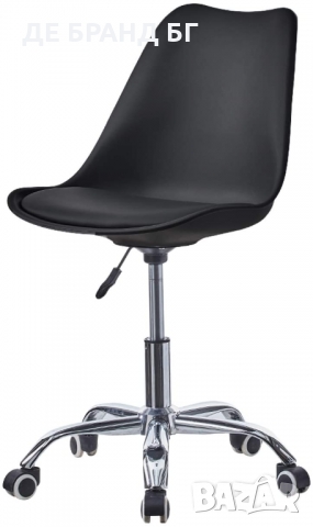 Ергономичен офис стол в черно C-KFC001BL, снимка 2 - Столове - 36065713