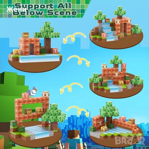 100 броя магнитни кубчета, конструктор, снимка 2 - Конструктори - 52948600